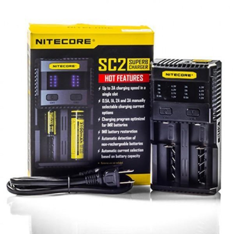NITECORE SC2 SUPERB 3A BATTERY FAST CHARGER - TWO BAY