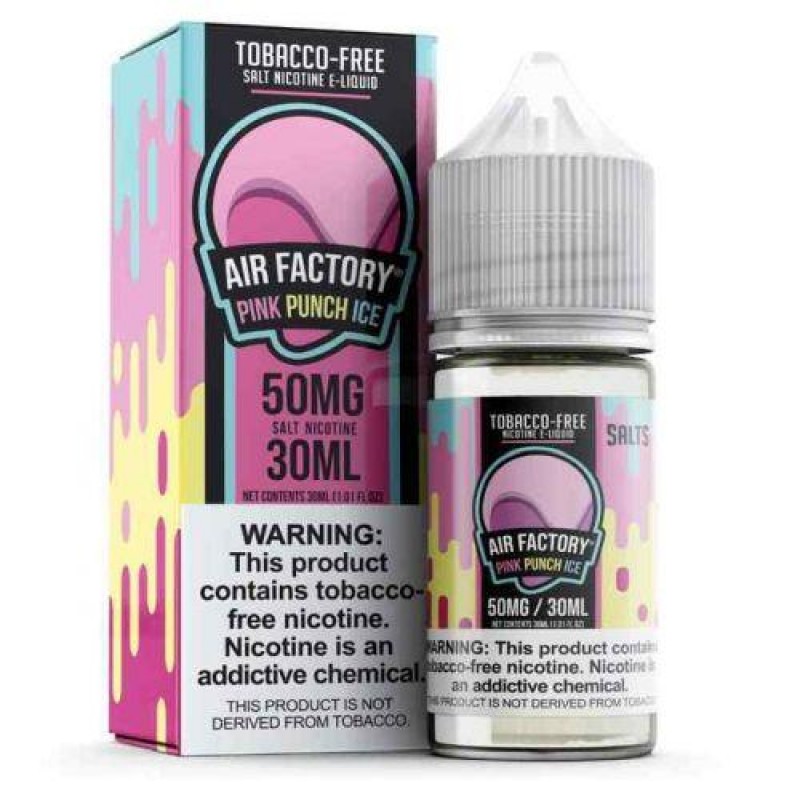 Air Factory Pink Punch Ice Salts Tobacco Free Nico...
